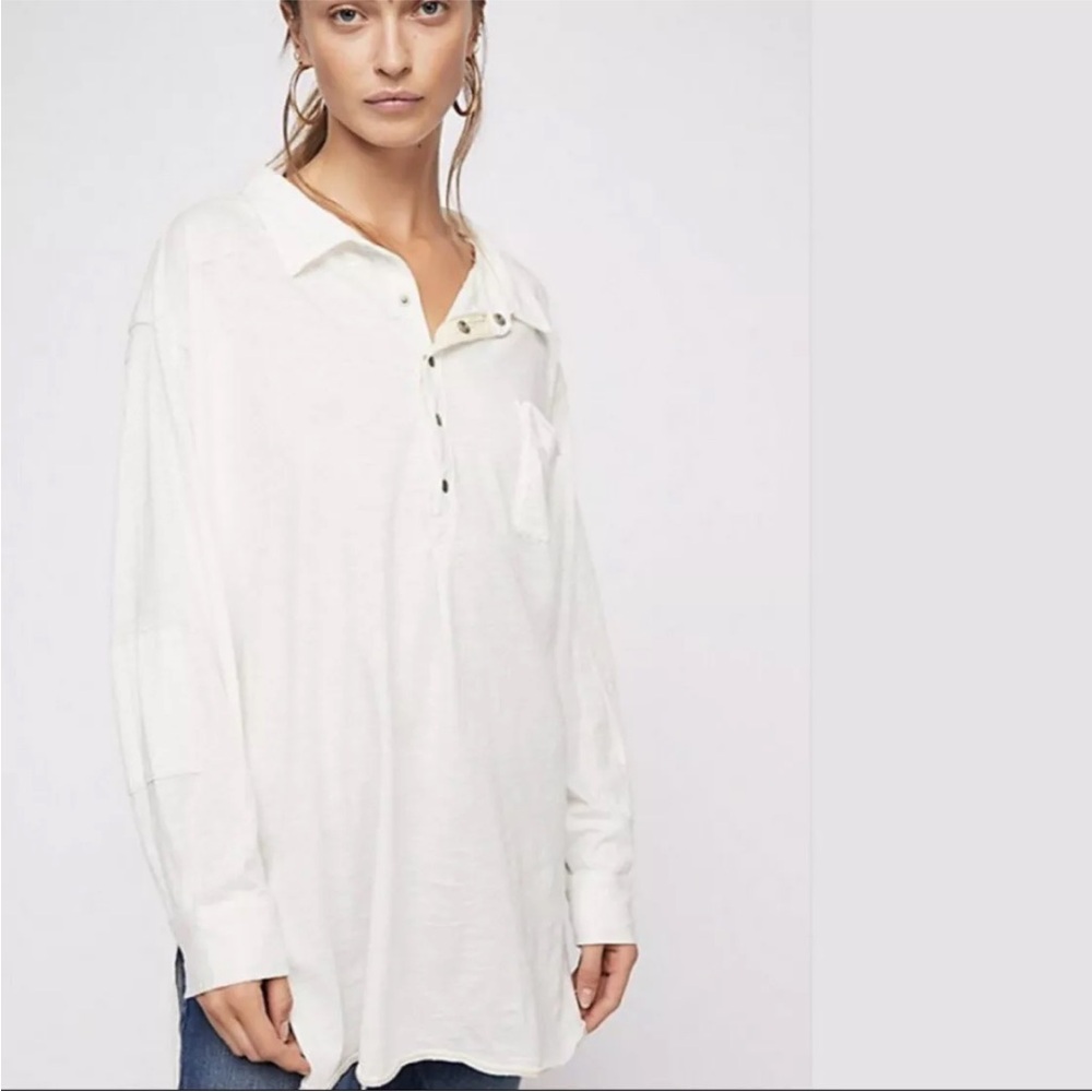 We The Free by Free People oversized white shirt S